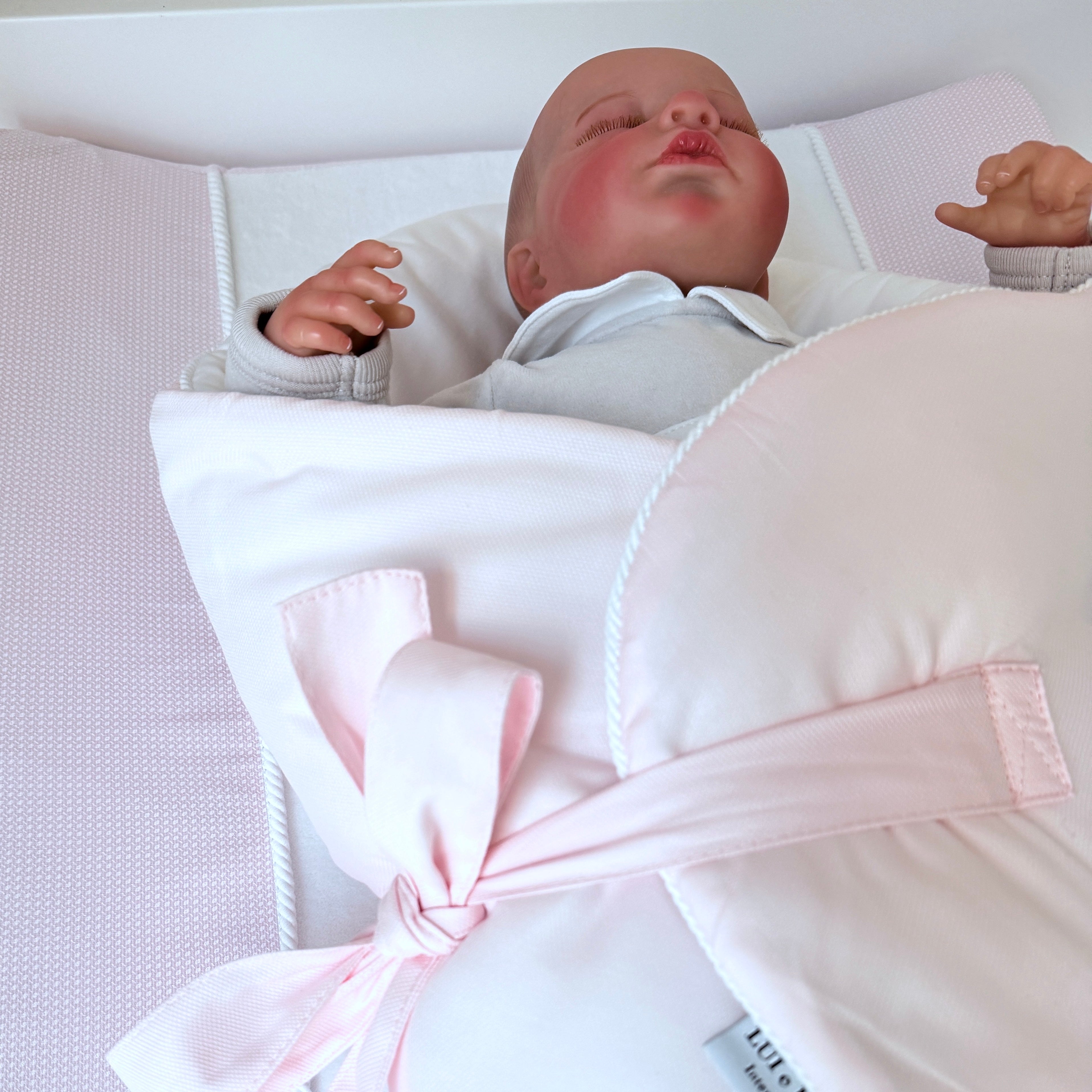 Babyhörnchen ELEGANCE zartrosa plain | Premium Baumwolle