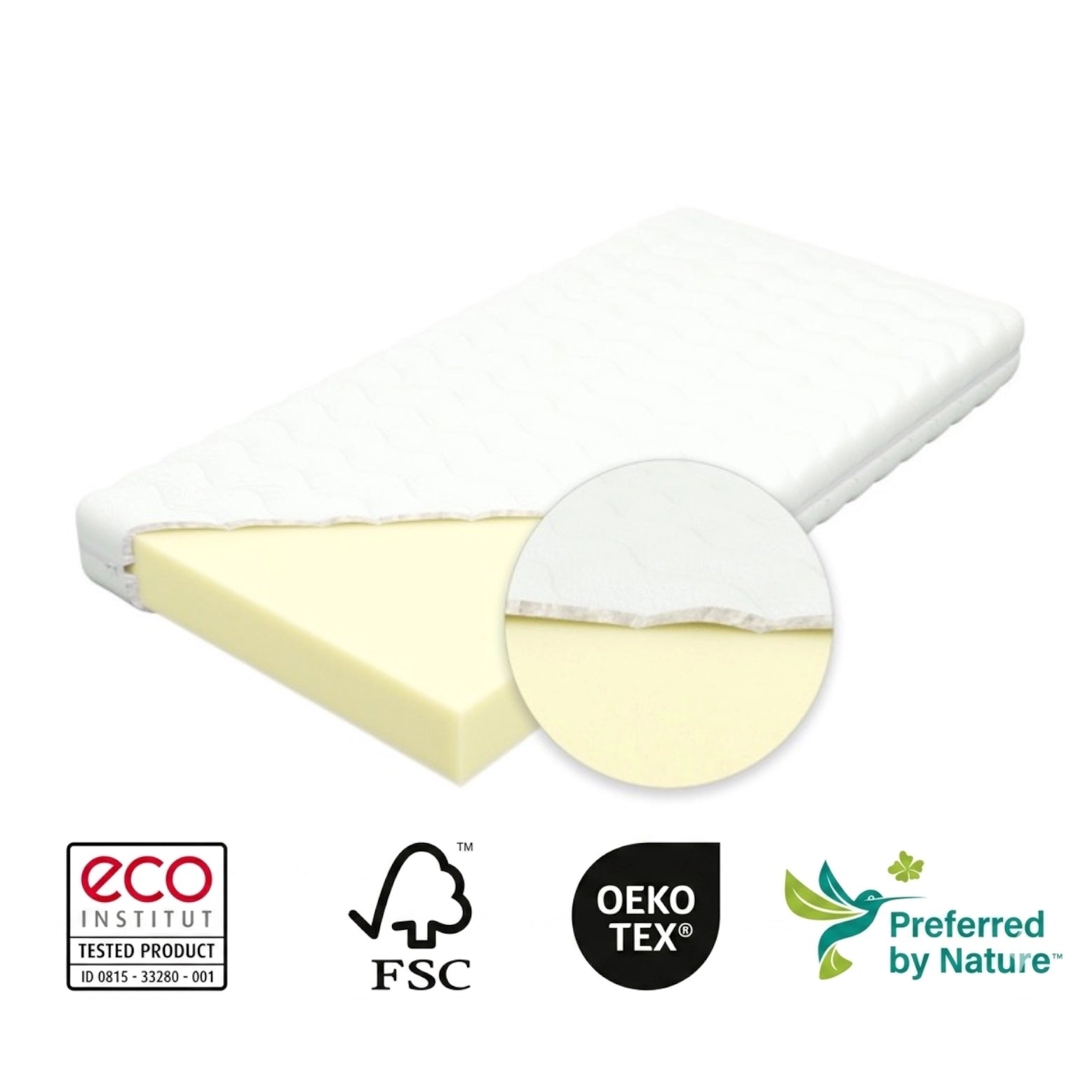 Mattress BABY ALOE VERA 70x140cm