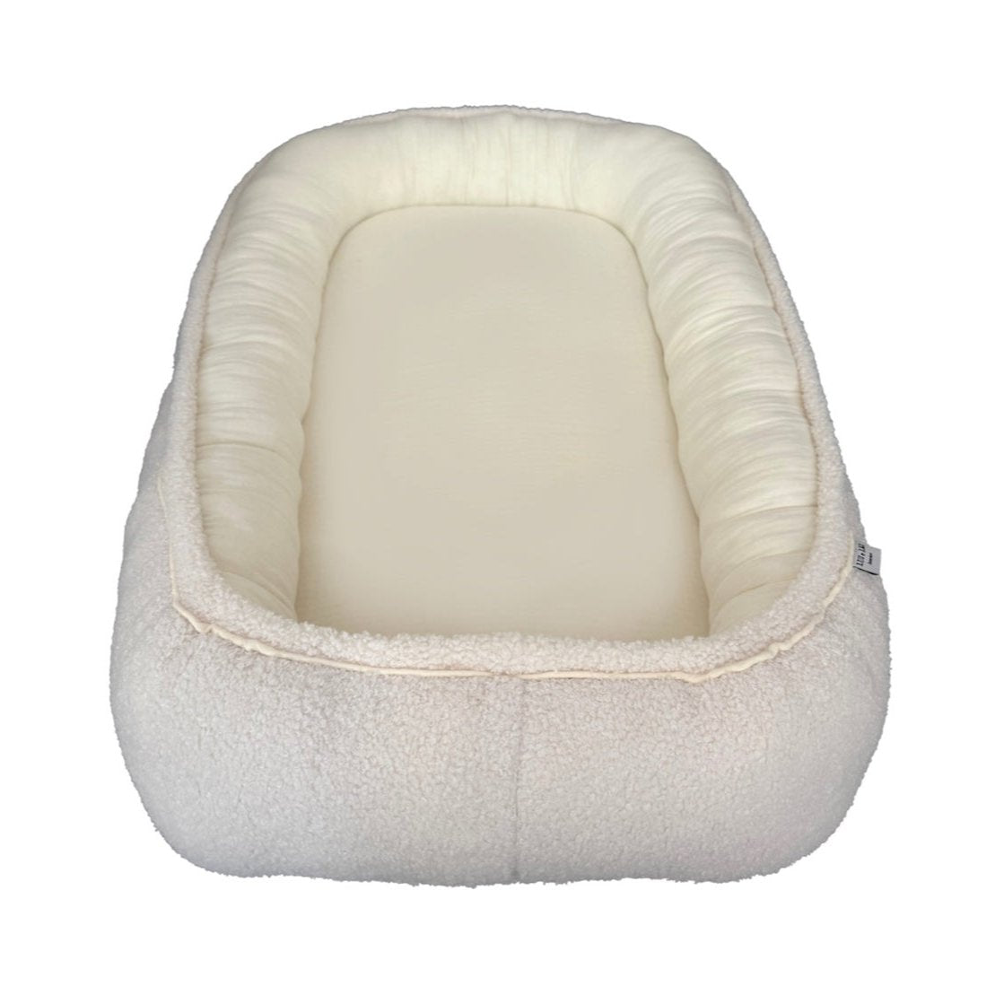 Baby nest LOVE YOU Vanilla; LUI e LEI - Interiors; Baby nest organic cotton; Baby nest Bouclé