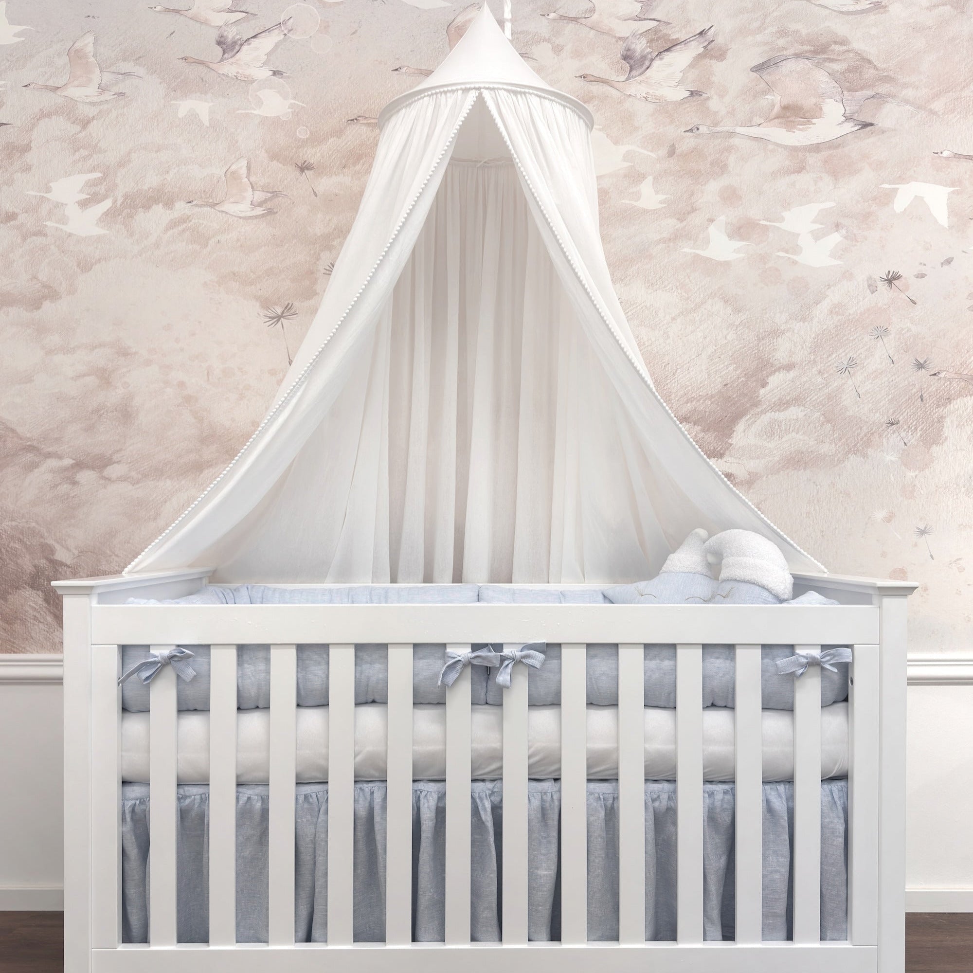 Baldachin PEARL White aus Baumwolle