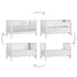 convertible cot bed 70x140; convertible baby bed; umbaubares Babybett; Umbaubares Gitterbett 70x140 PRESTIGE LIGHT,