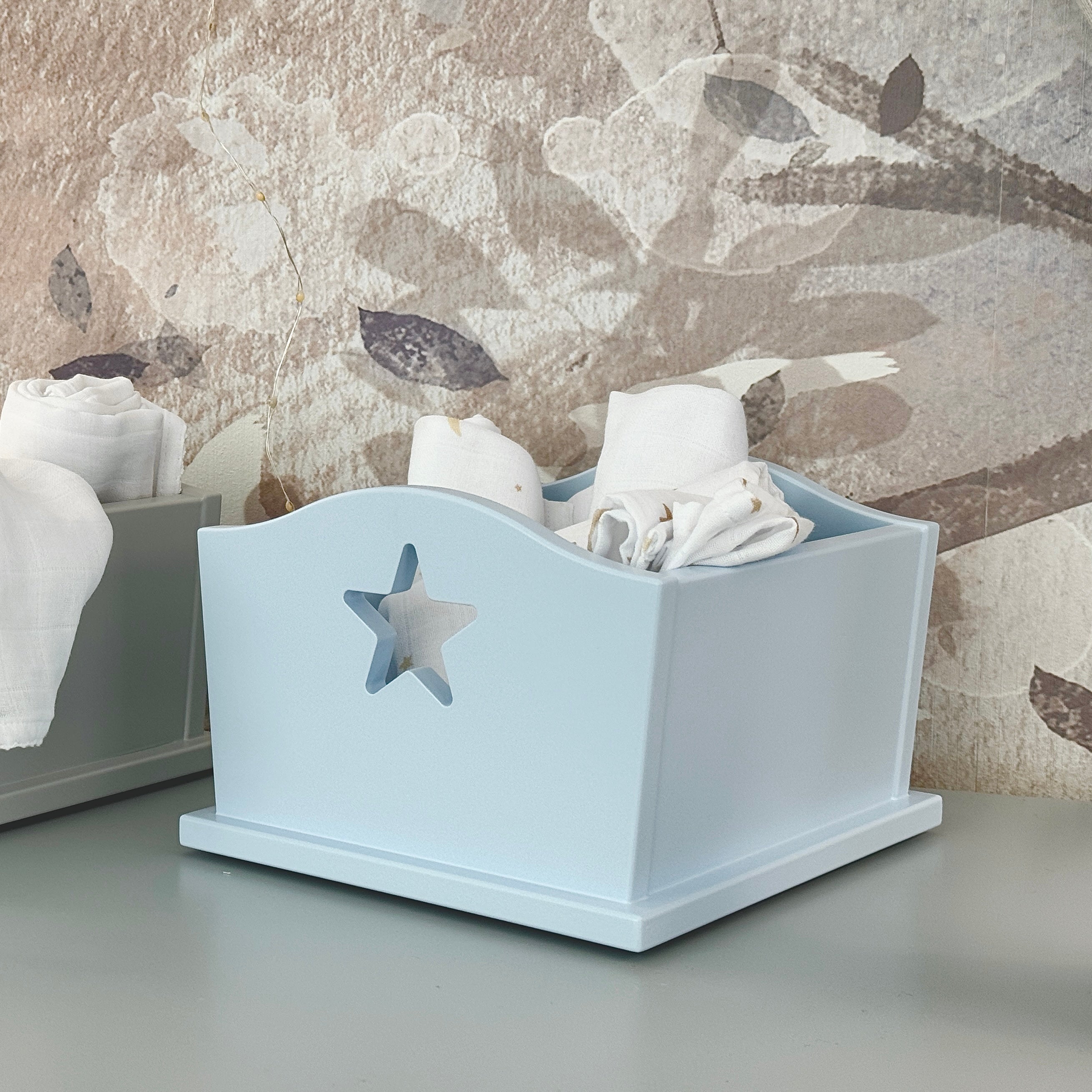 Accessoir Box mit STERN in Hellblau