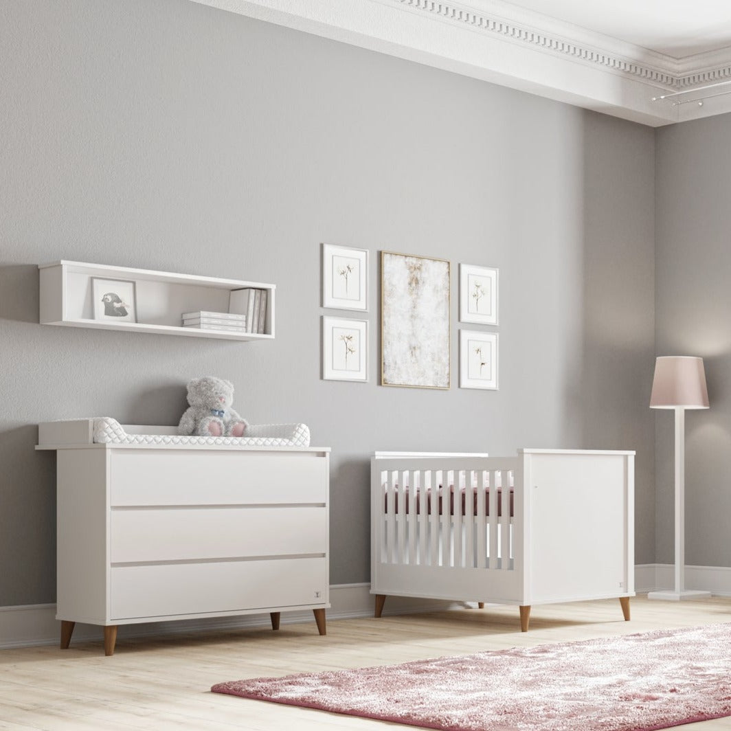 Baby room NORDIC white | Scandinavian interior design | exclusive baby furniture