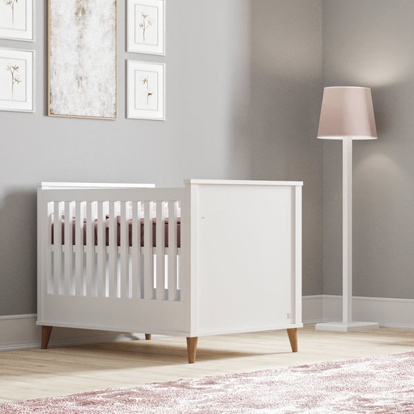 4 in 1 convertible baby bed NORDIC 70x140 cm white | high quality children furniture | scandinavian cot bed