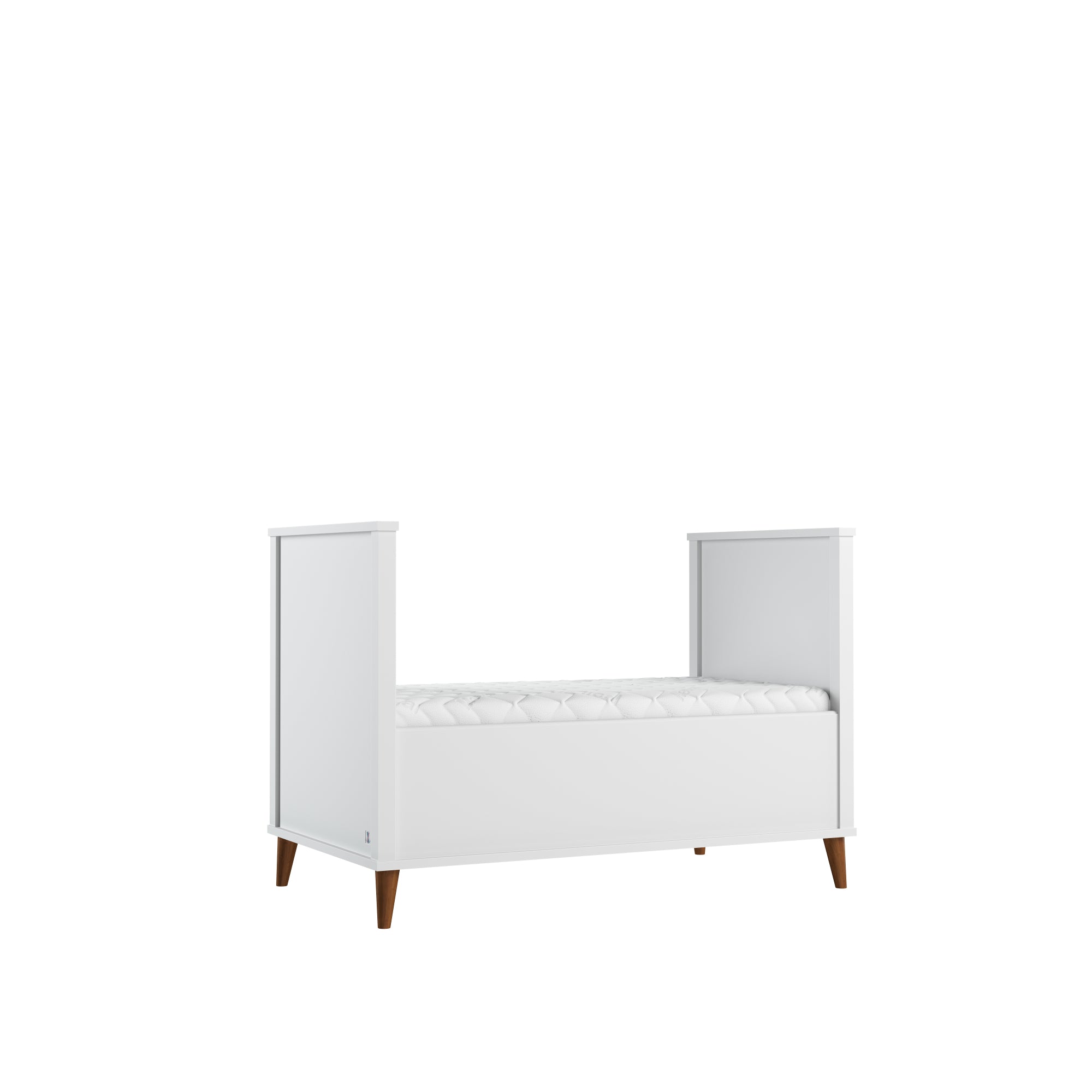 4 in 1 convertible junior bed NORDIC 70x140 cm white | high quality children furniture | scandinavian cot bed