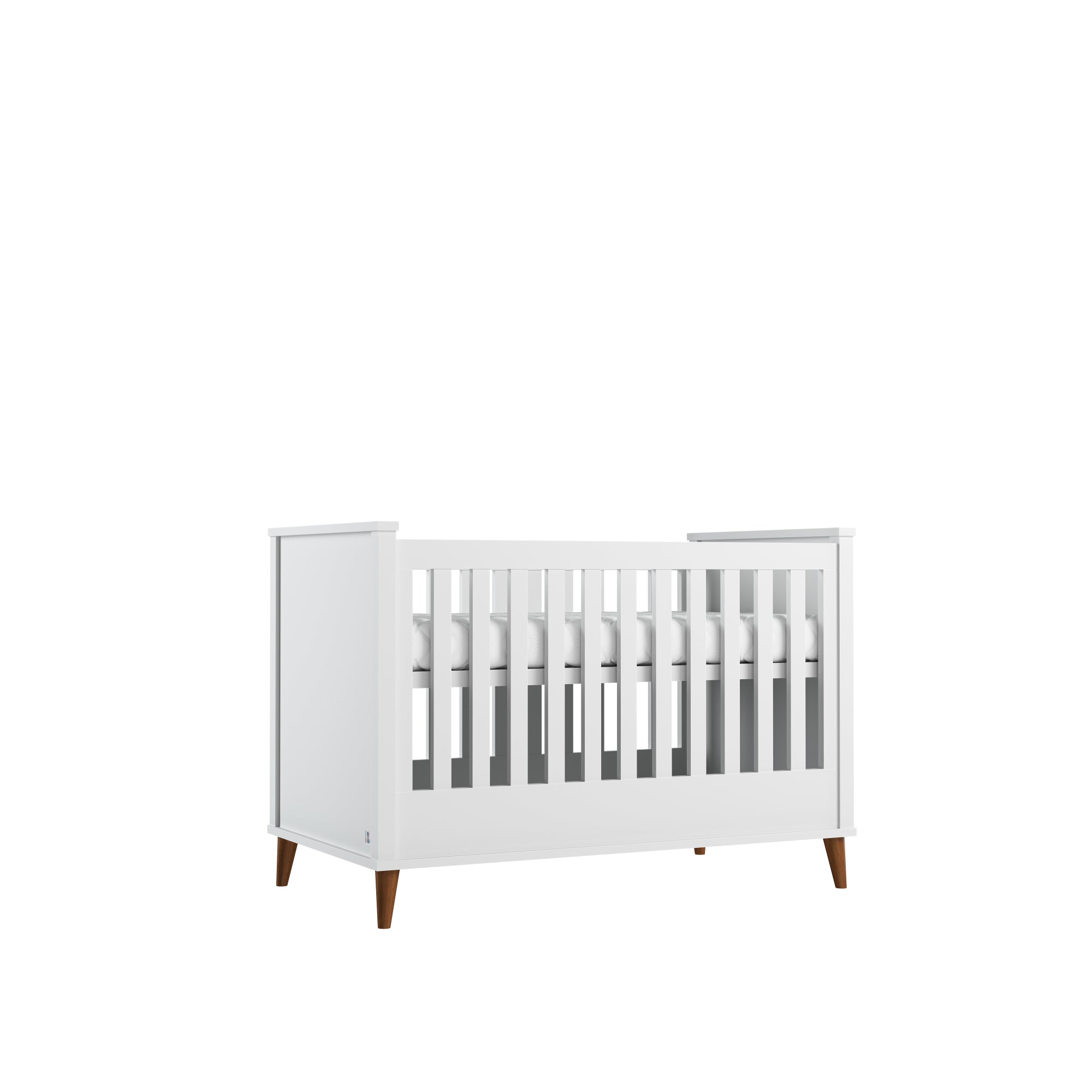 4 in 1 convertible baby bed NORDIC 70x140 cm white | high quality children furniture | scandinavian baby bed