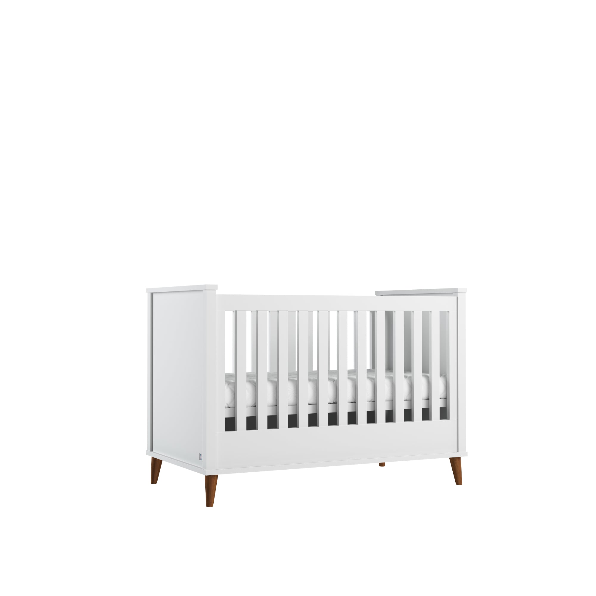 4 in 1 convertible baby bed NORDIC 70x140 cm white | high quality children furniture | scandinavian cot bed