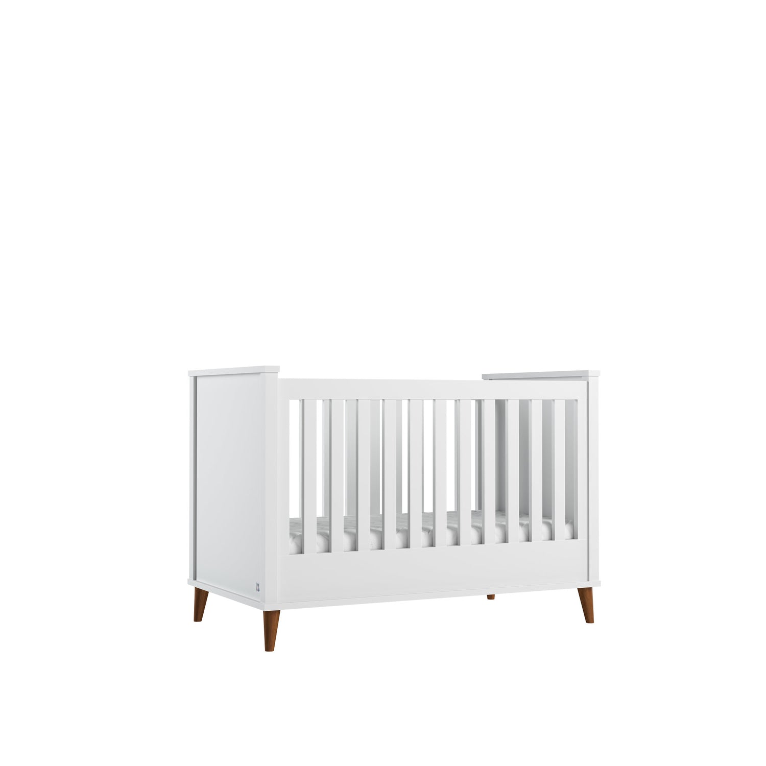 4 in 1 convertible baby bed NORDIC 70x140 cm white | high quality children furniture | scandinavian cot bed