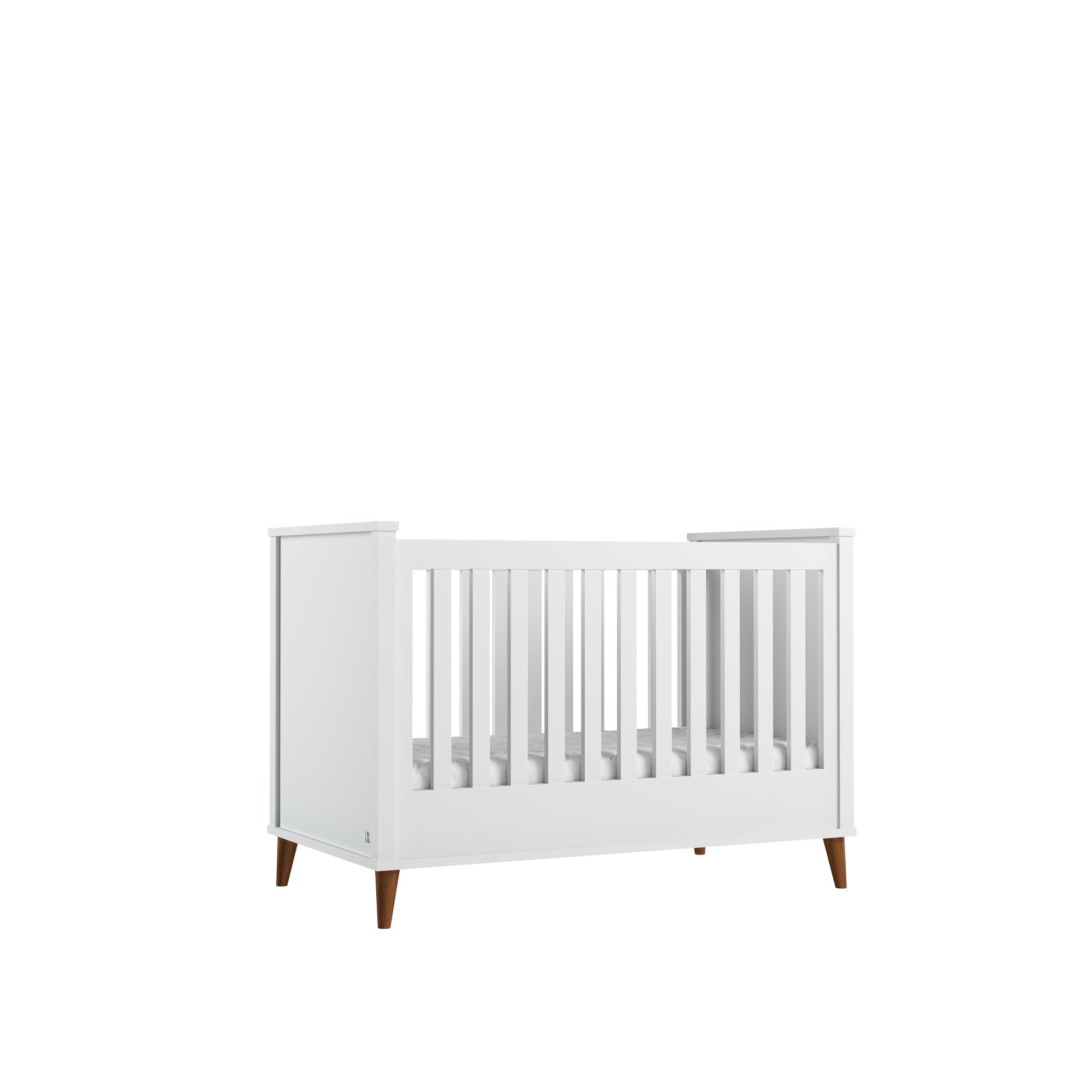 4 in 1 convertible baby bed NORDIC 70x140 cm white | high quality children furniture | scandinavian cot bed