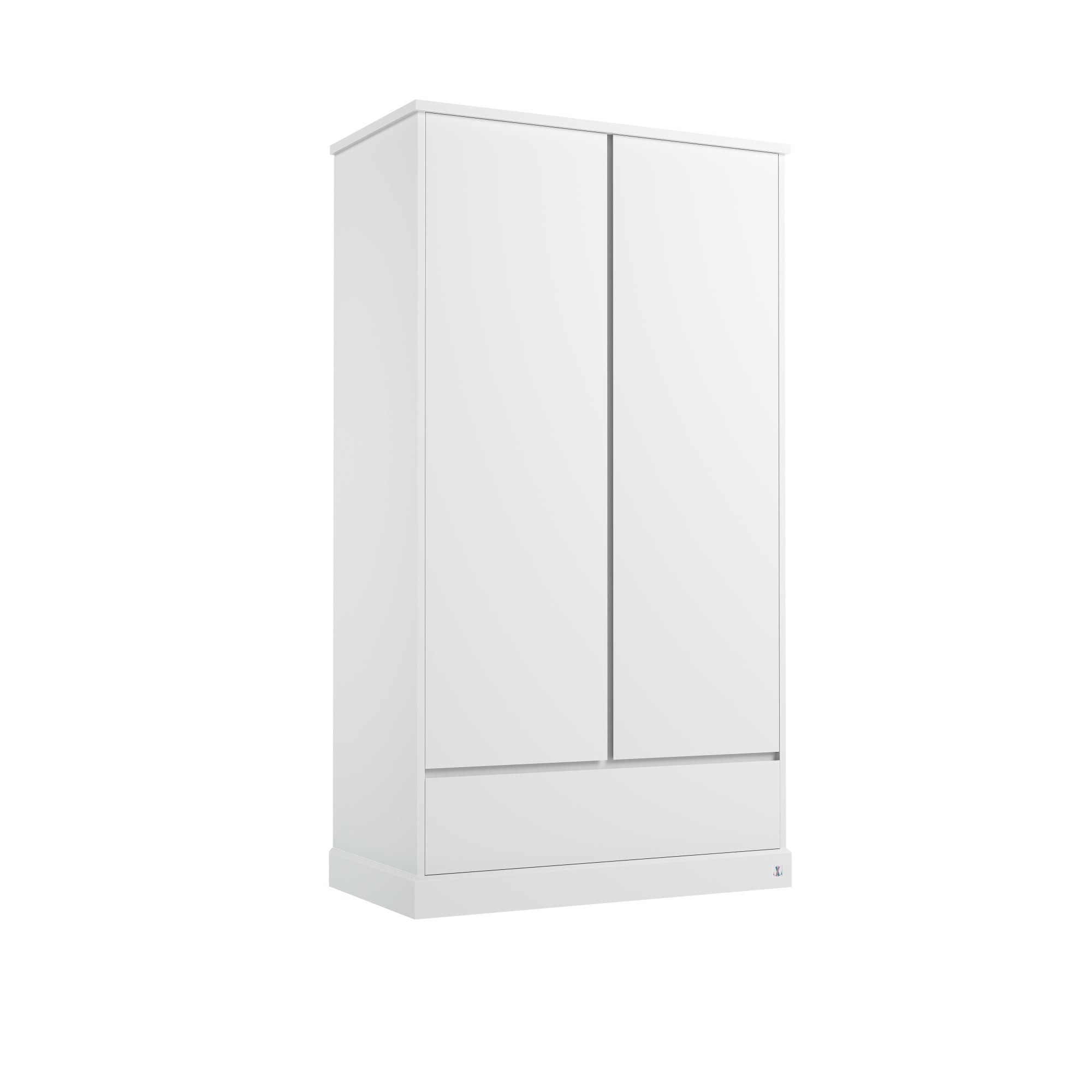 Schrank PRESTIGE 2-türig mit Schublade weiß