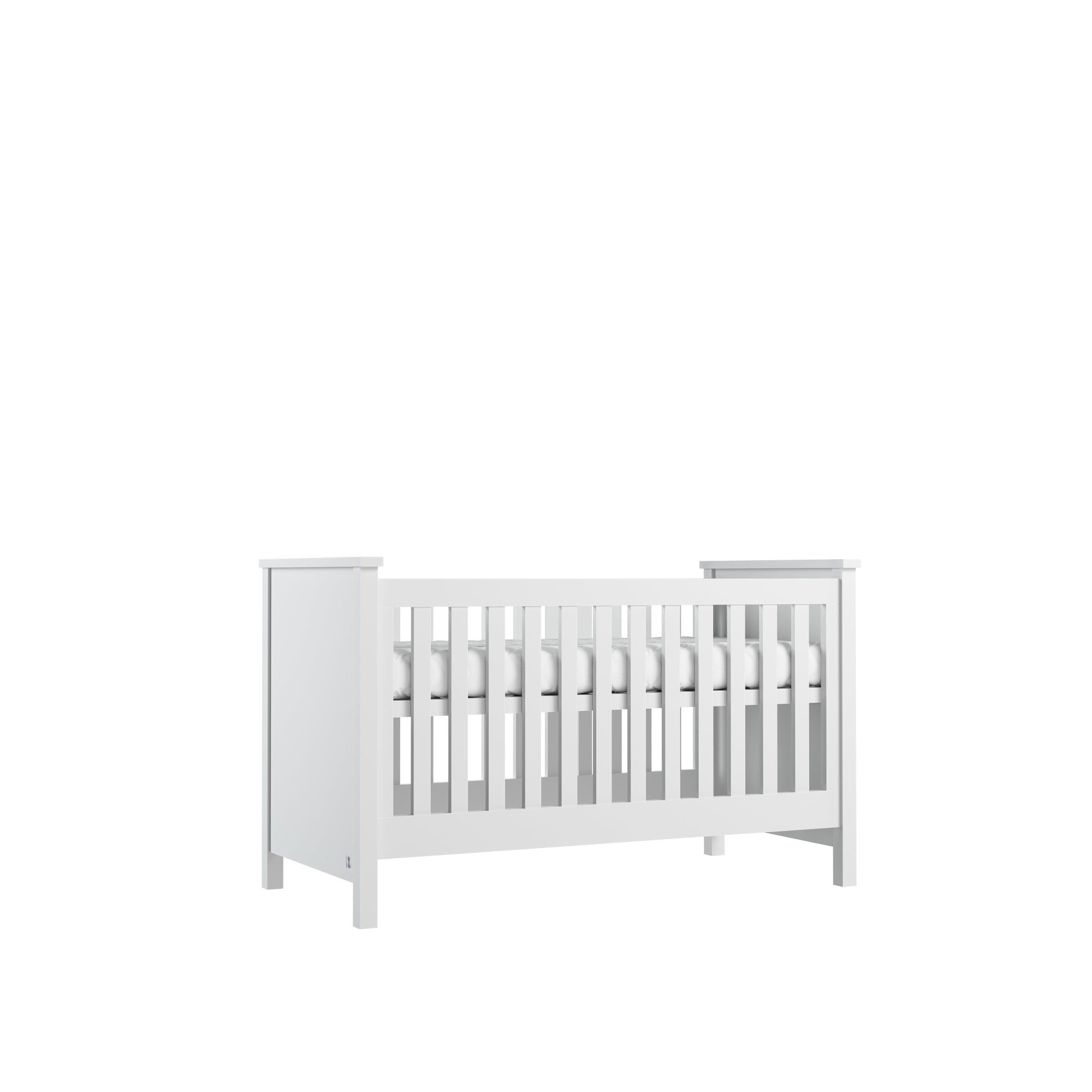 Baby bed PRESTIGE II 70x140 white | modern baby furniture | convertible baby bed | cot bed 70x140 | premium baby furniture | premium children furniture