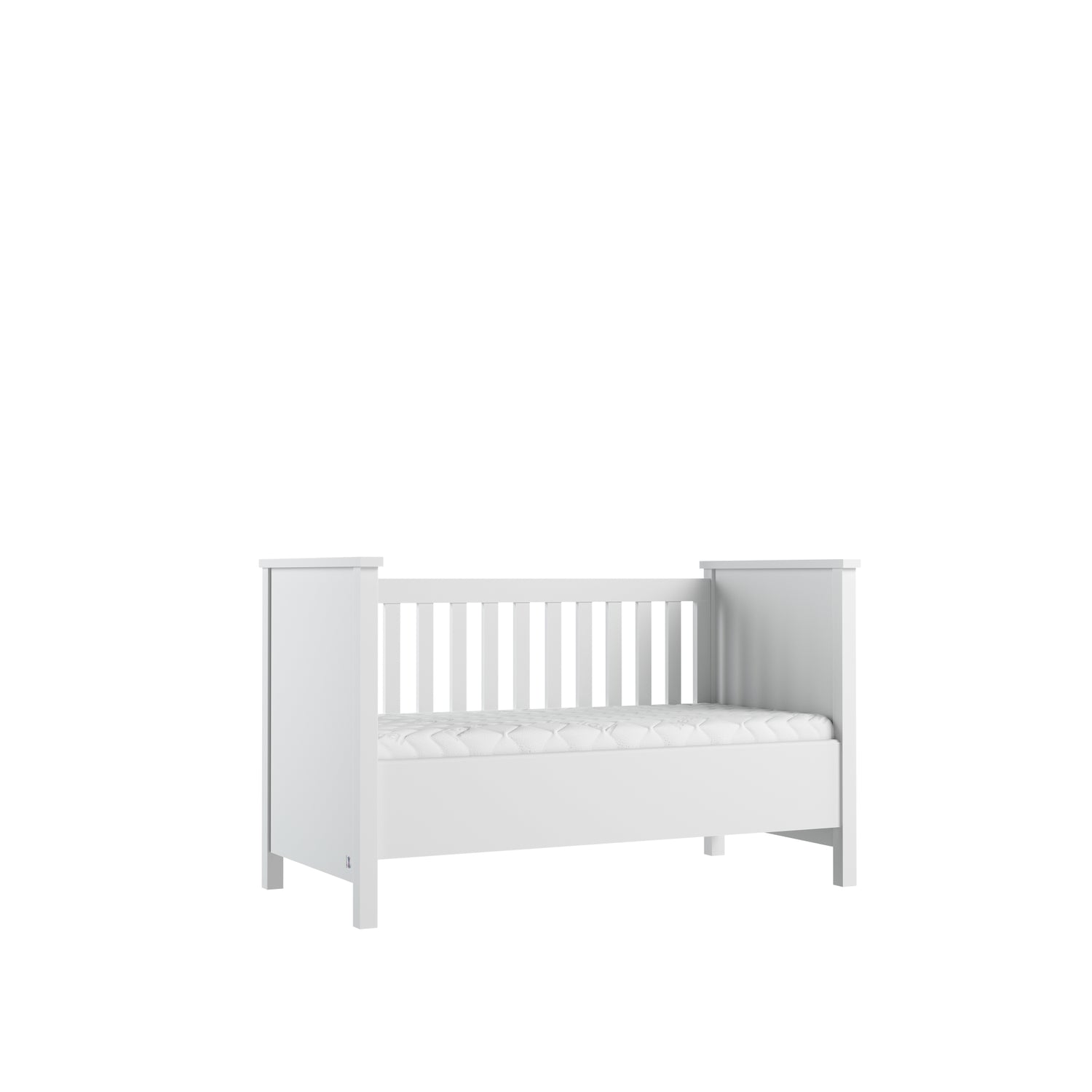 Baby bed PRESTIGE II 70x140 white | modern baby furniture | convertible baby bed | cot bed 70x140 | premium baby furniture | premium children furniture