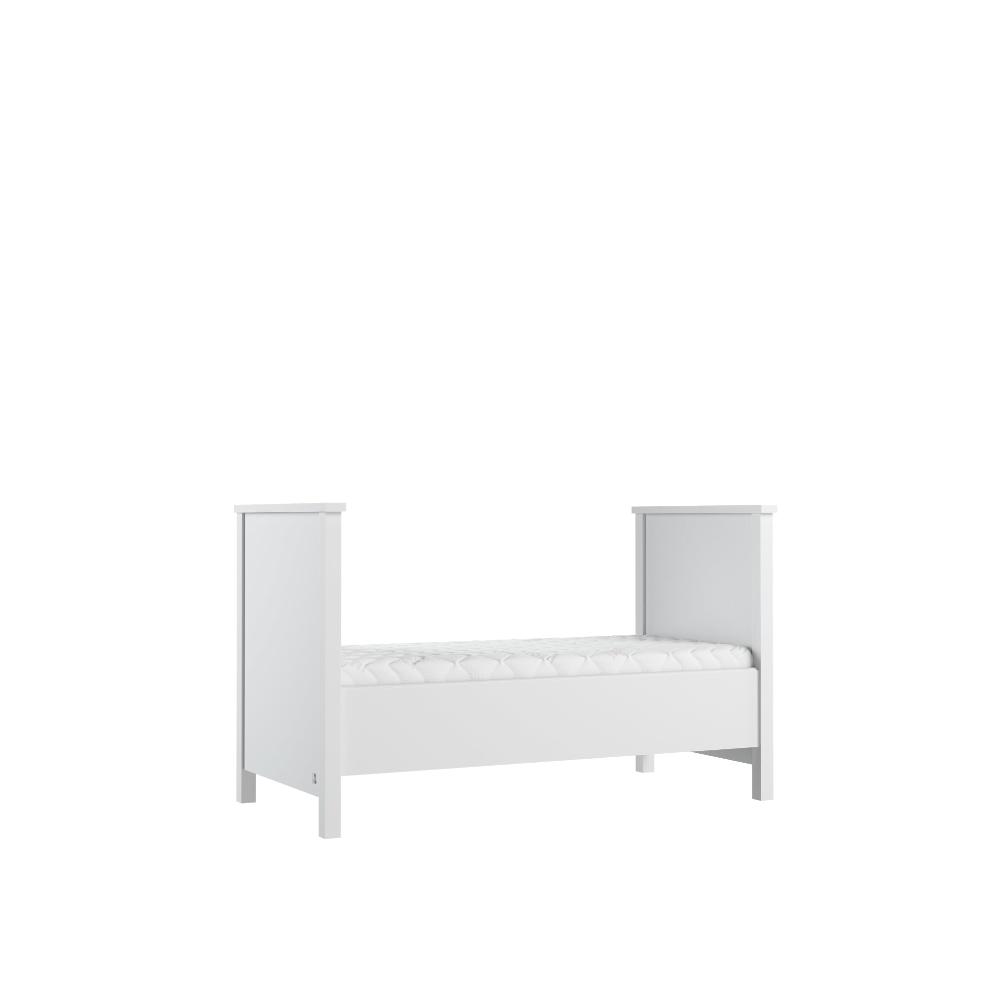 Baby bed PRESTIGE II 70x140 white | modern baby furniture | convertible baby bed | cot bed 70x140 | premium baby furniture | premium children furniture