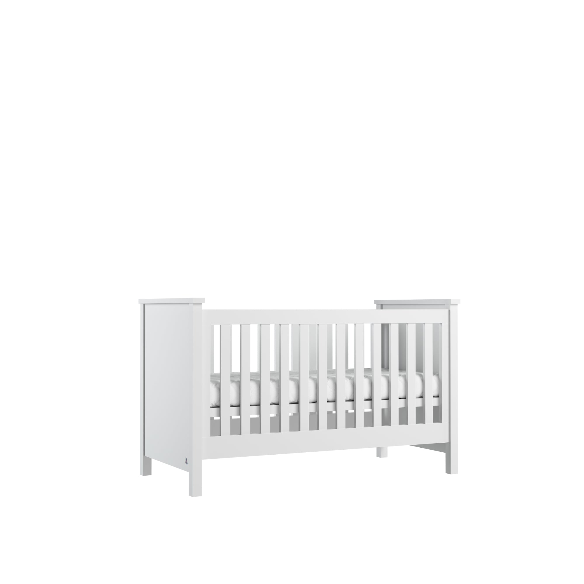 Baby bed PRESTIGE II 70x140 white | modern baby furniture | convertible baby bed | cot bed 70x140 | premium baby furniture | premium children furniture