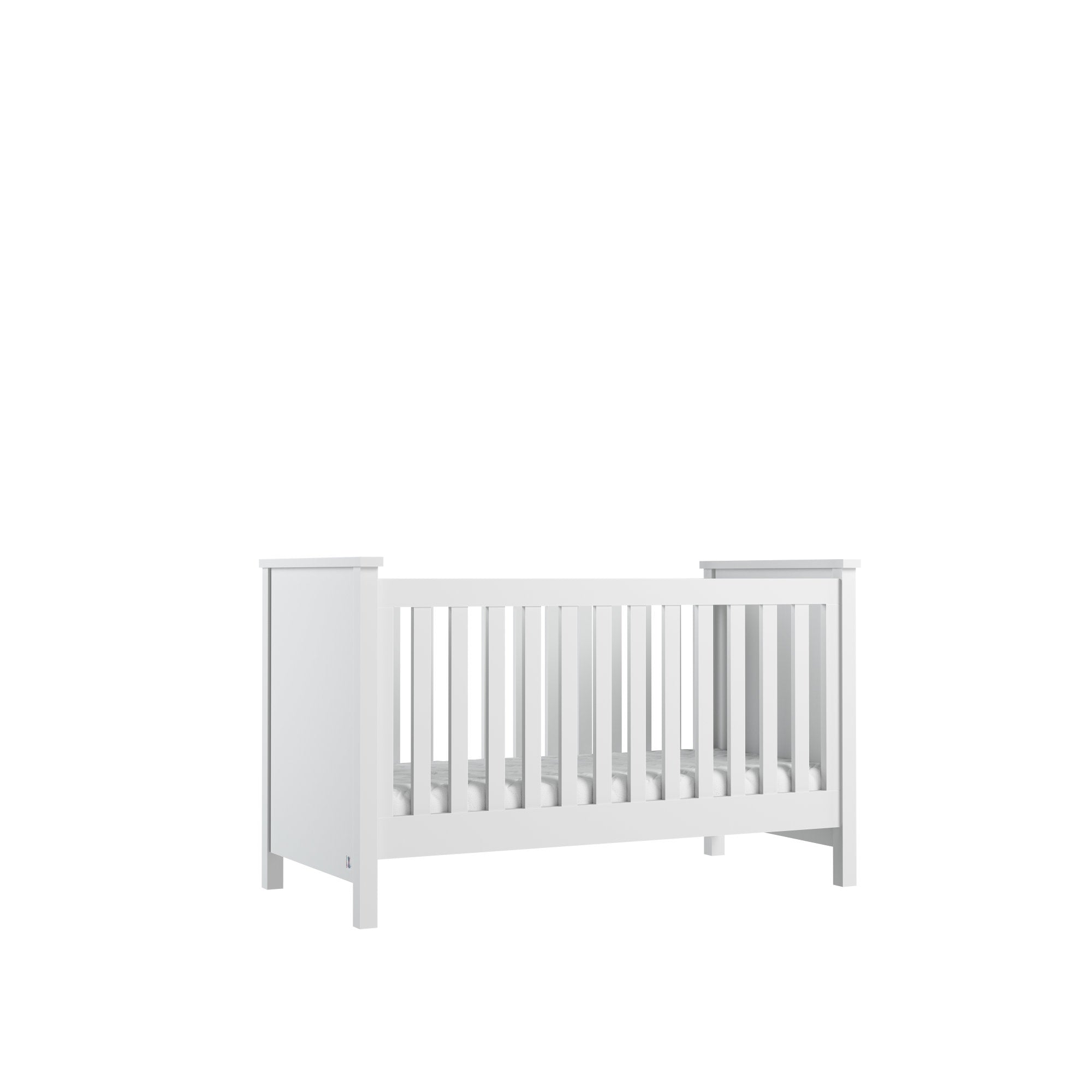 Baby bed PRESTIGE II 70x140 white | modern baby furniture | convertible baby bed | cot bed 70x140 | premium baby furniture | premium children furniture
