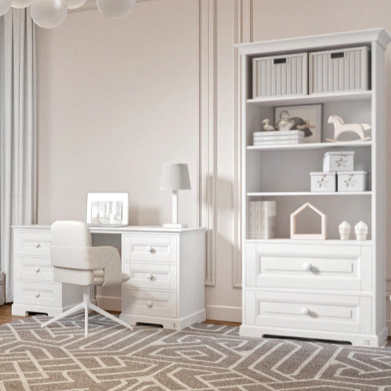 Large desk ROYAL with 6 drawes | Classic desk for children | Luxury children furniture | manufacturer luxury furniture