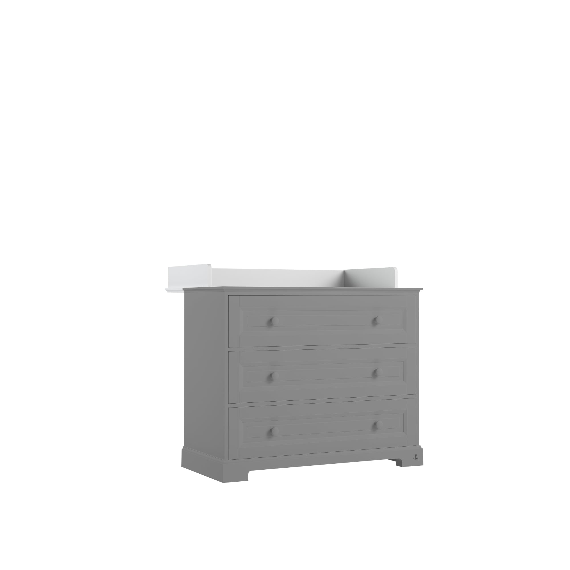 Chest ROYAL with 3 drawers | Changing table with big drawers | Changing table 110 cm | Chest with 3 drawers | Premium baby & kids furniture