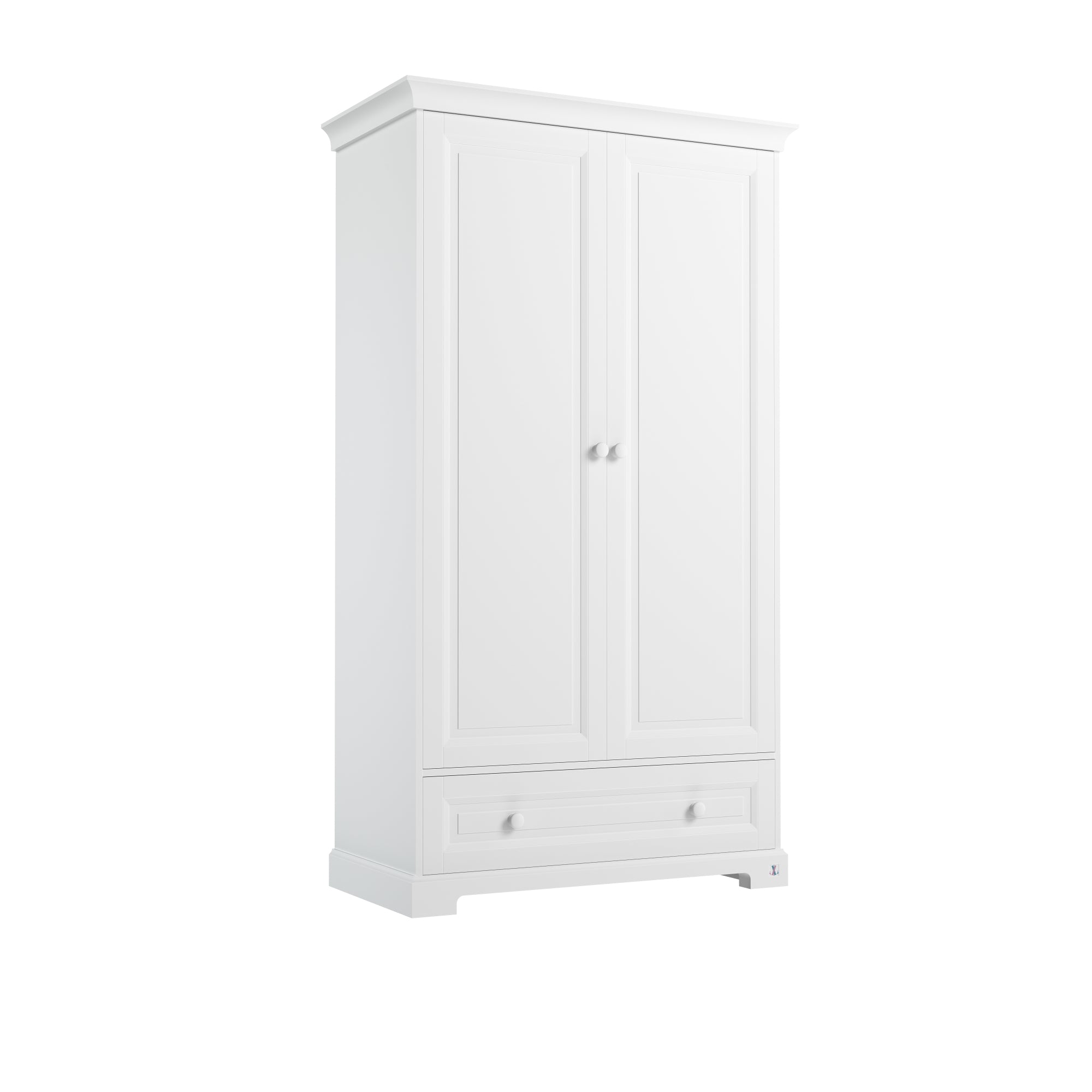 Wardrobe ROYAL with 2 doors & 1 drawer | Classic wardrobe ROYAL | Wardrobe classic design | Wardrobe baby room | Exclusive baby furniture