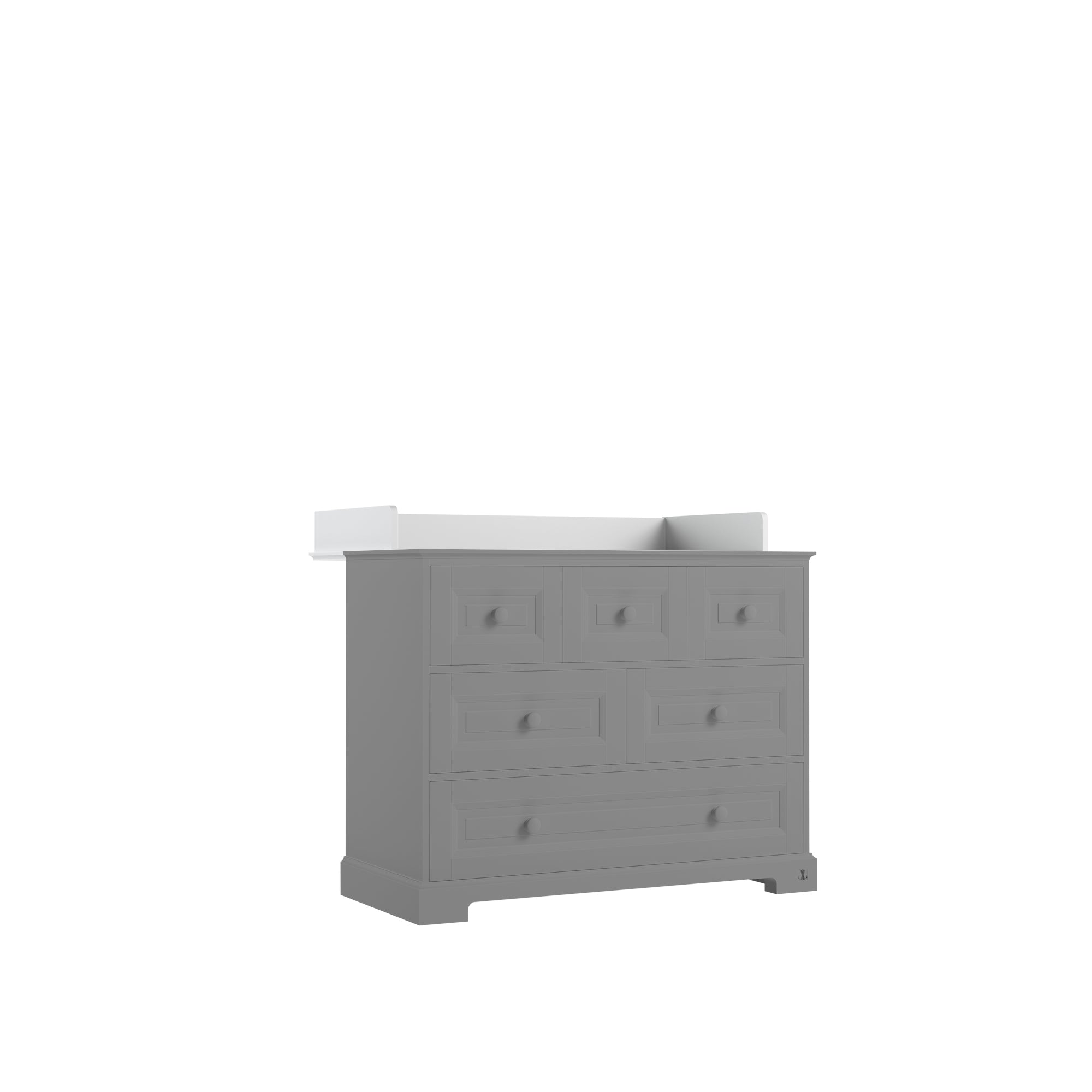 Chest ROYAL 3-2-1 with 6 drawers | Changing table with 6 drawers | Changing table 115 cm | Chest with 6 drawers | Premium baby & kids furniture