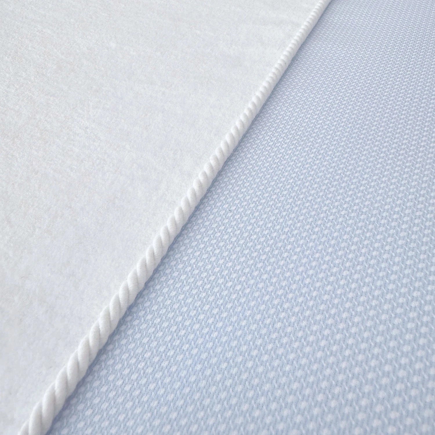 Wickelauflage 50x70cm aus Baumwollfrottee; Wickelauflage 50x70 hellblau; Wickelauflage hellblau 50x70 Baumwolle; LUI e LEI - Interiors