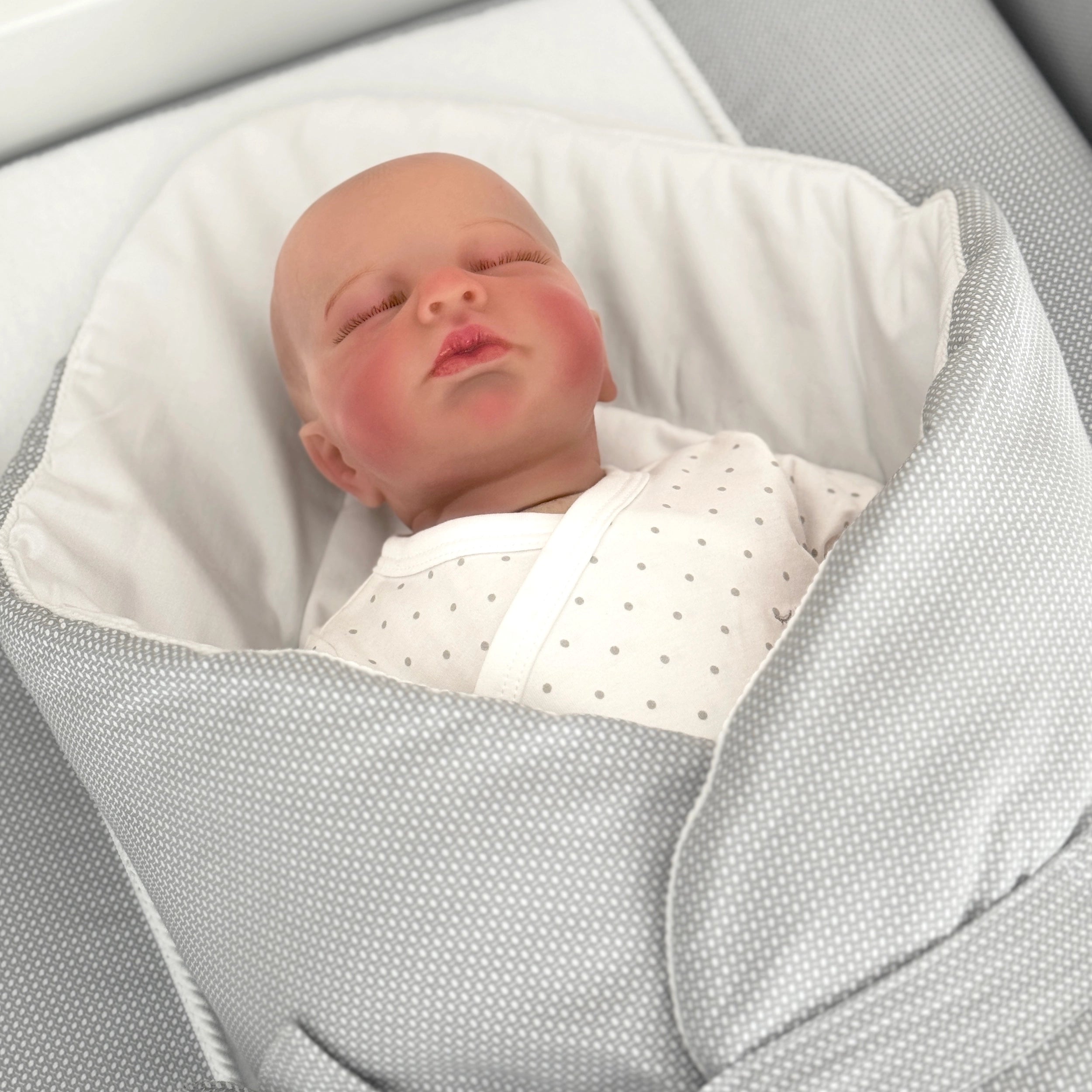 Baby horn ELEGANCE Dreamy blue | premium satin cotton