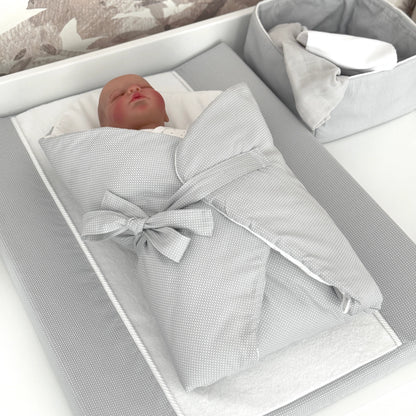 Baby horn ELEGANCE Dreamy blue | premium satin cotton