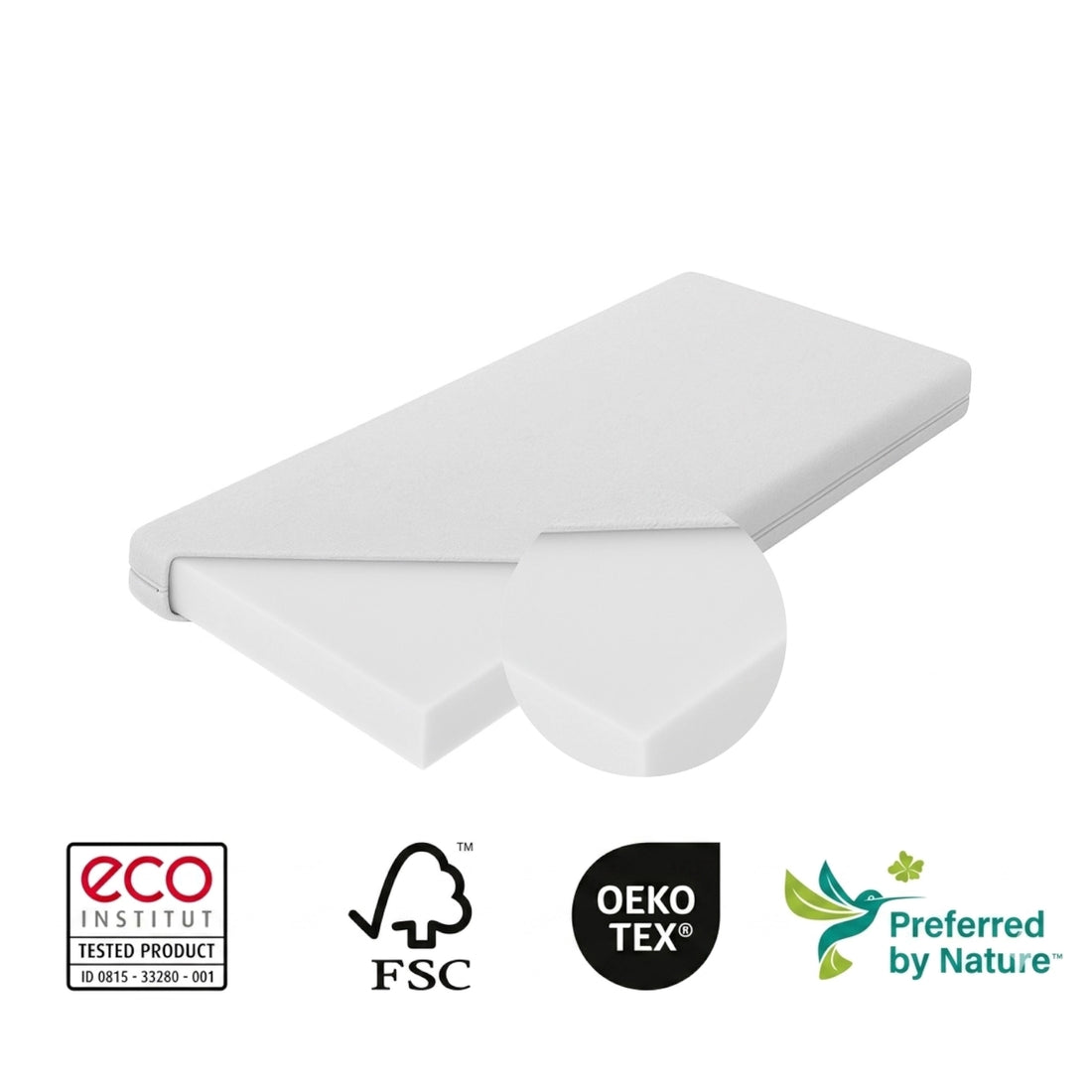 Matratze BABY COTTON LUXURY 70x140cm mit Hybrid-Kaltschaum