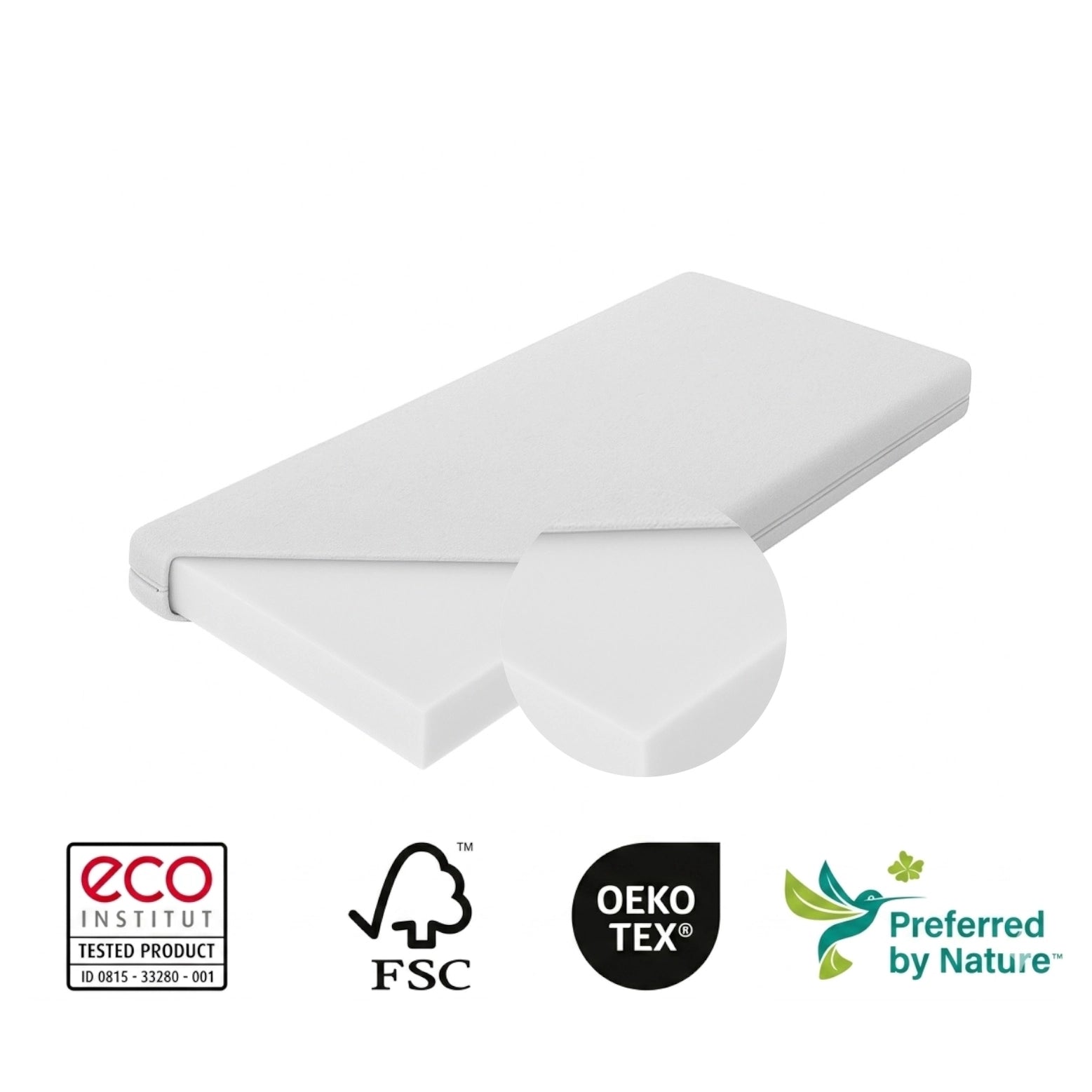 Baby Matratze 70x140 cm COTTON LUXURY mit Hybrid-Kaltschaum