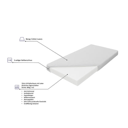 Matratze BABY COTTON LUXURY 70x140cm mit LXI-Kaltschaum