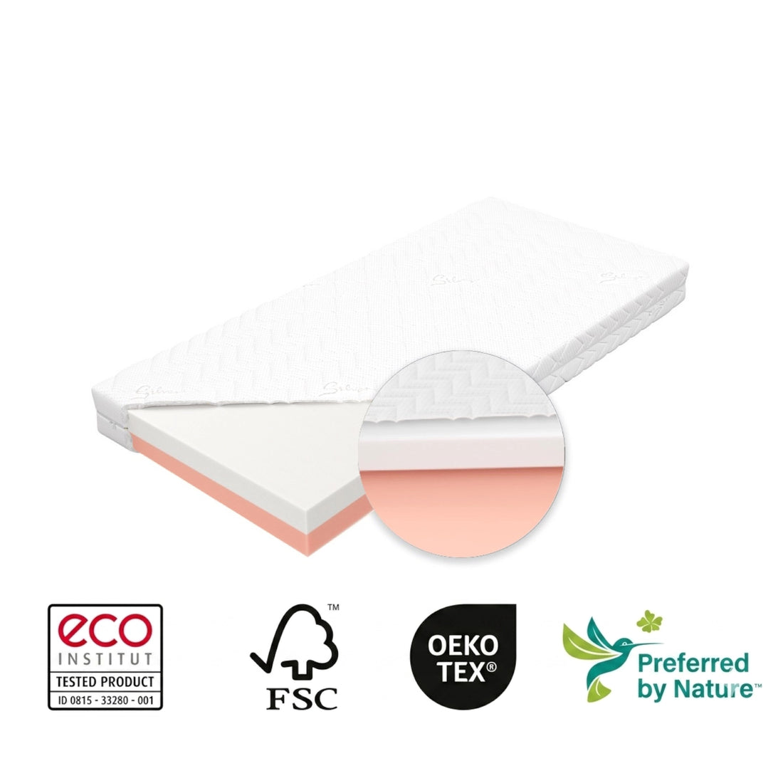 Babybett Matratze SILVER IONIC 70x140 cm