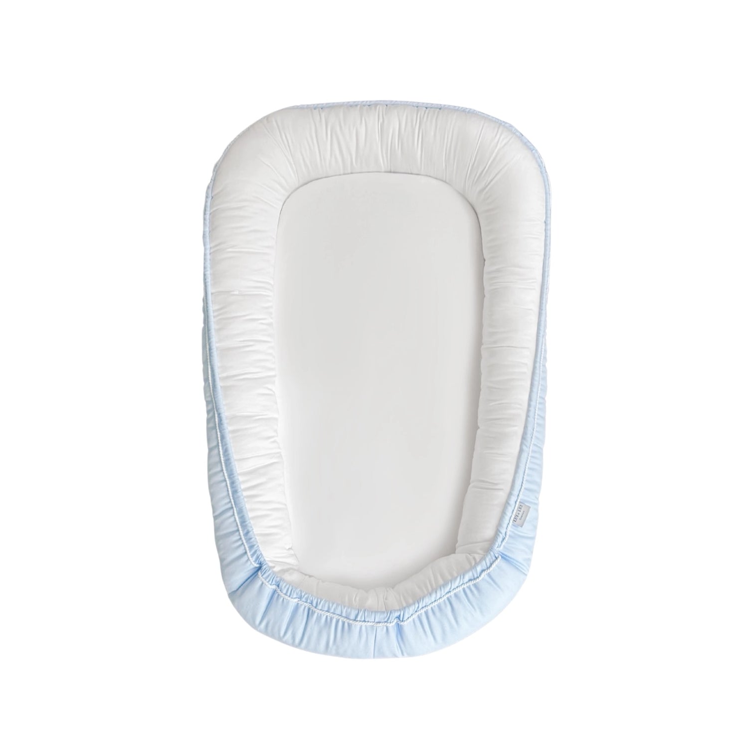 Babynest ELEGANCE Soft Blue aus Premium Baumwolle
