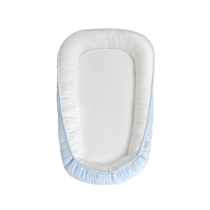 Babynest ELEGANCE Soft Blue aus Premium Baumwolle