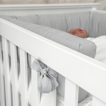 Crib bumper ELEGANCE Dreamy blue 