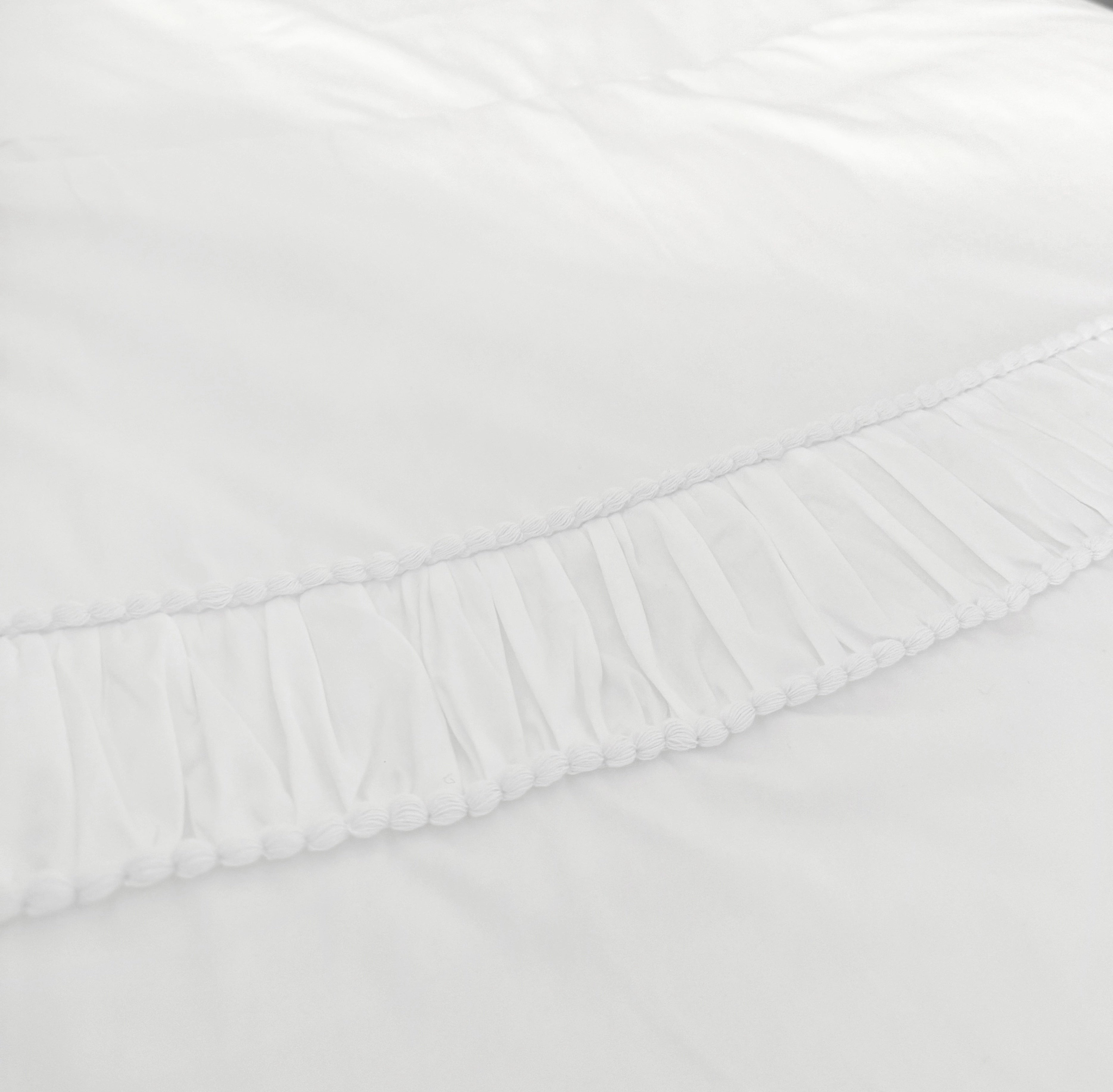 Baby-Bettwäsche-Set PEARL 80x100cm weiß aus Satin-Baumwolle