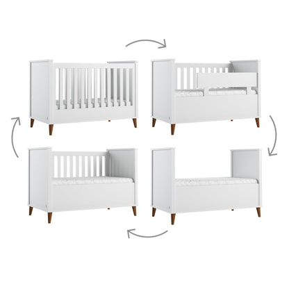 4 in 1 Baby bed NORDIC 70x140 white