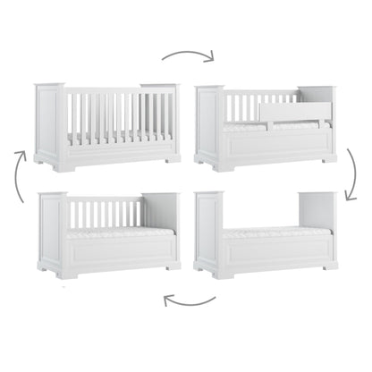 4 in 1 Baby bed ROYAL II 70x140 white