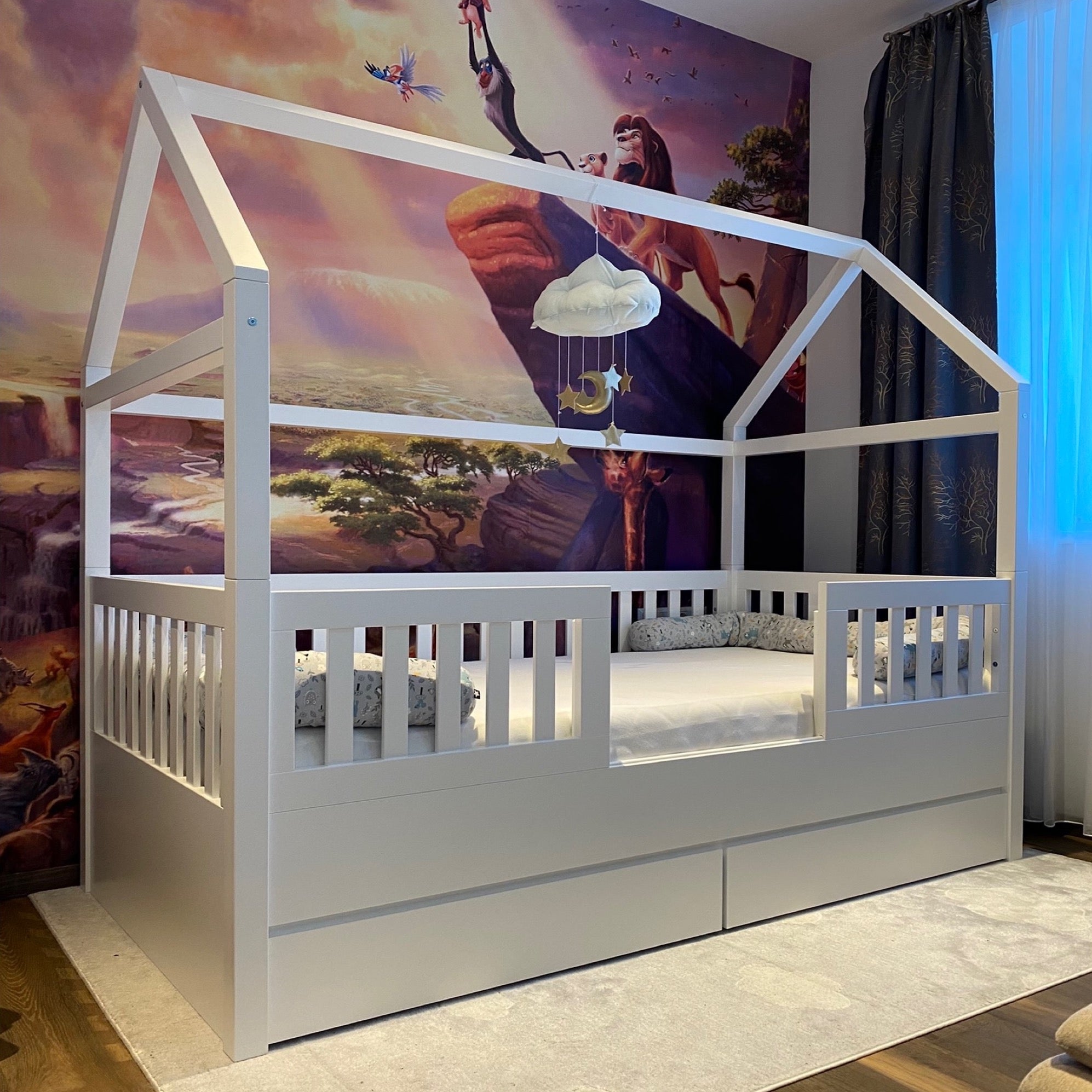 Premium children furniture √ multifunctional house bed √ Convertible house bed √ Modern children house bed √ house bed PRESTIGE √ housebed 100x200 √ Convertible house bed with drawer √ Premium children interiors √