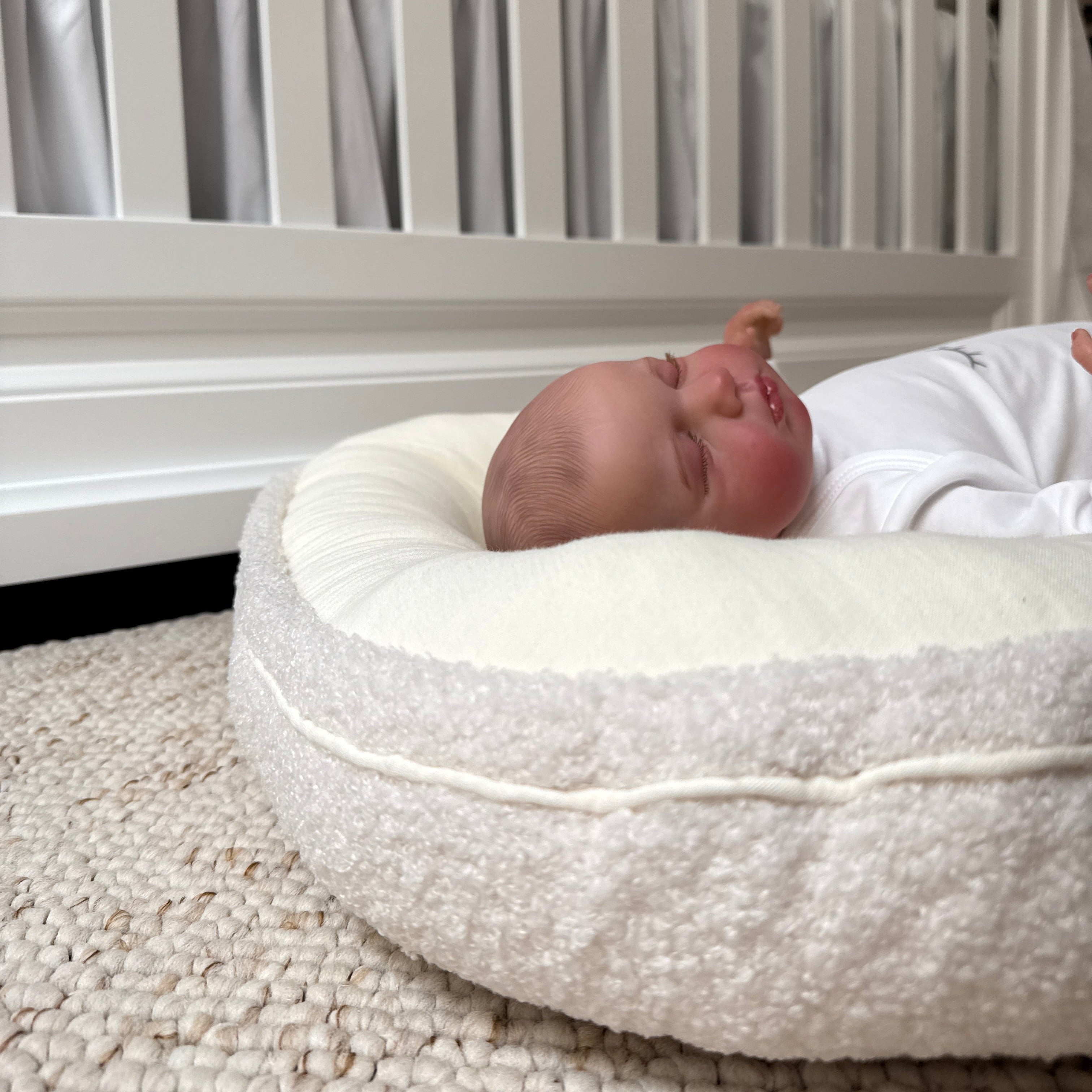 Babynest LOVE YOU Vanilla | Organische Baumwolle &amp; Bouclé