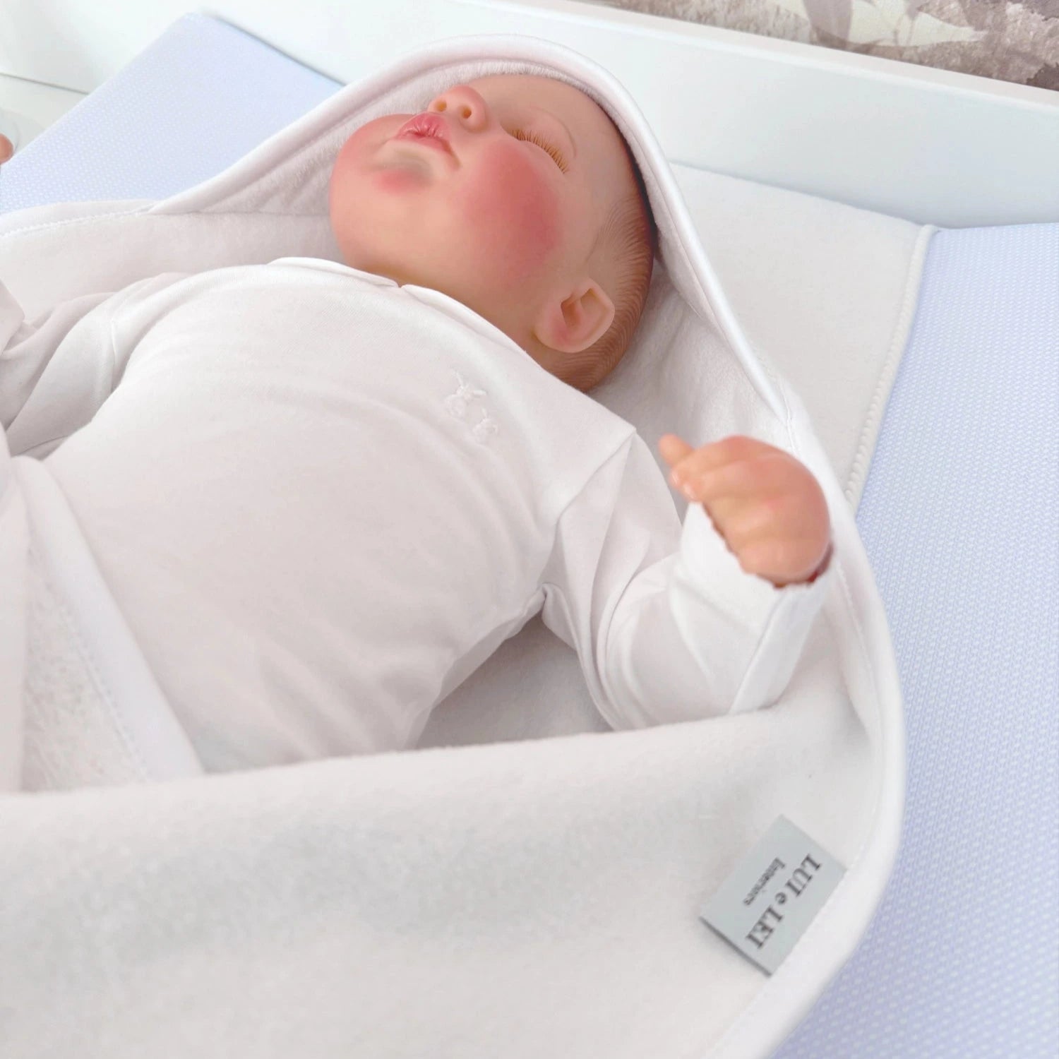 Kapuzenhandtuch für Baby; Baby Kapuzenhadtuch Baumwolle; Kapuzenhandtuch Baby Baumwollfrottee; Kapuzenhandtuch 70x70 für Baby; LUI e LEI - Interiors
