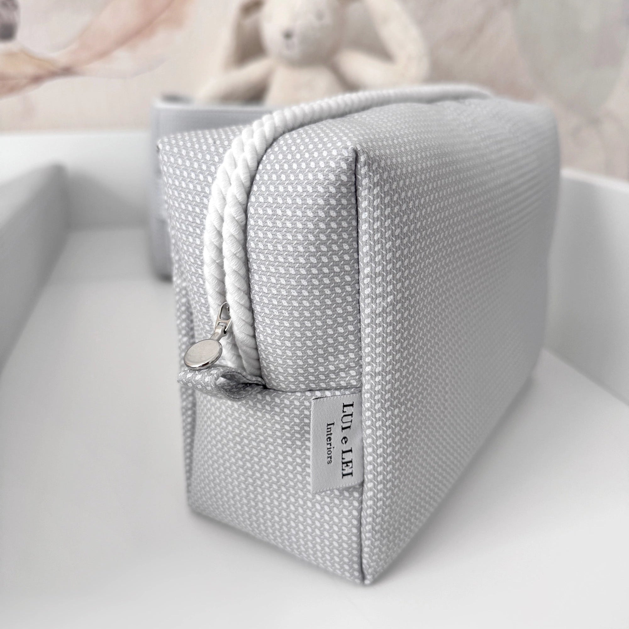 Cosmetic Bag ELEGANCE Dreamy Grey | premium cotton