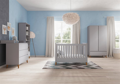 Baby room NORDIC in grey | Bookcase for baby room | Exclusive nursery furniture | Bookcase Scandinavian design | Bookcase baby room | Nursery furniture