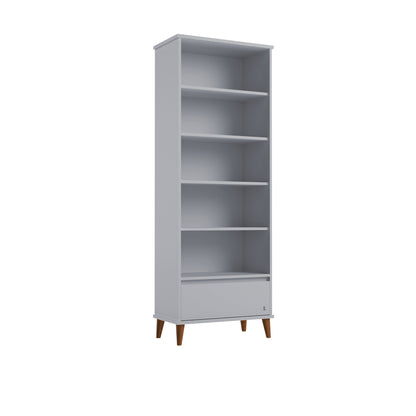 Bookcase NORDIC with drawer in grey | Bookcase for children room | Exclusive children furniture | Bookcase Scandinavian design | Bookcase baby room | Nursery furniture