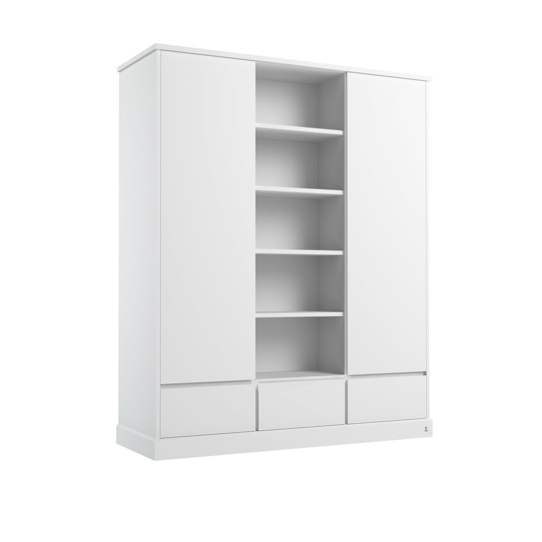 Big modern wardrobe wihte | Big wardrobe with compartments | premium children furniture | modern children furniture