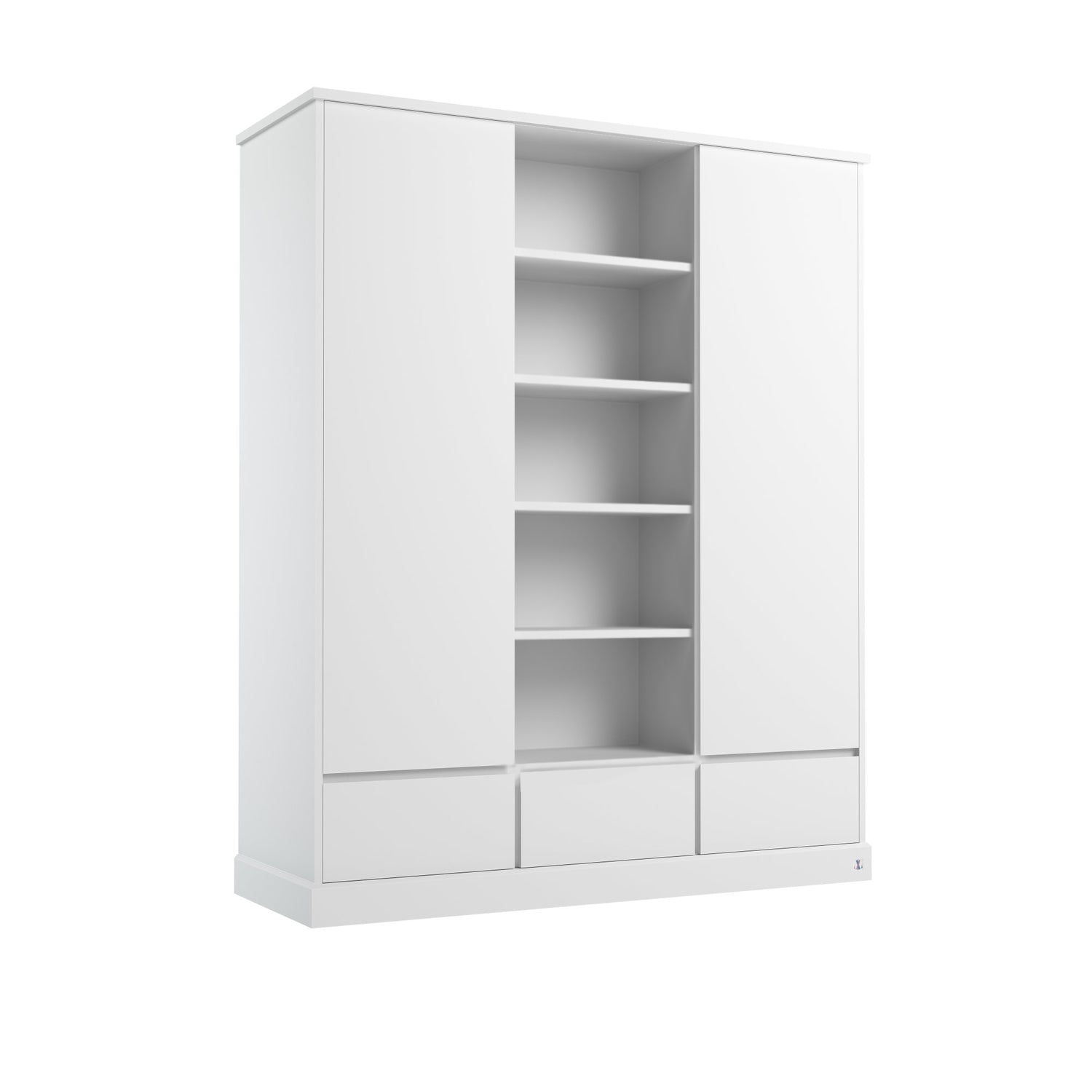 Big modern wardrobe wihte | Big wardrobe with compartments | premium children furniture | modern children furniture 