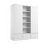 Big modern wardrobe wihte | Big wardrobe with compartments | premium children furniture | modern children furniture 