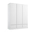 Wardrobe with 3 doors and 3 drawers | Wardrobe PRESTIGE white | PRESTIGE children furniture collection | Modern wardrobe with 3 doors