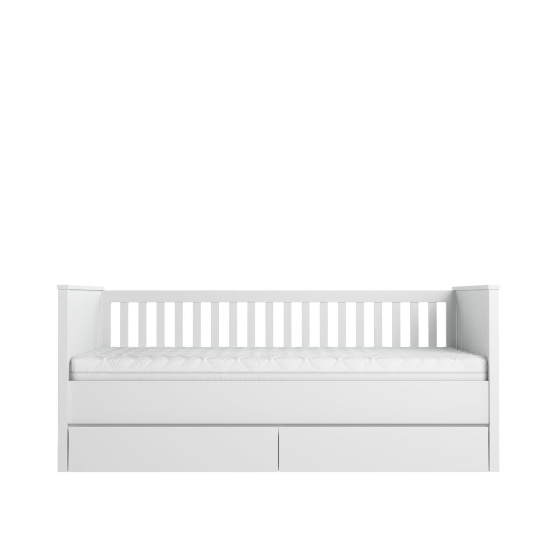 Bett "Daybed" PRESTIGE 90x200 weiß mit 2 Schubladen