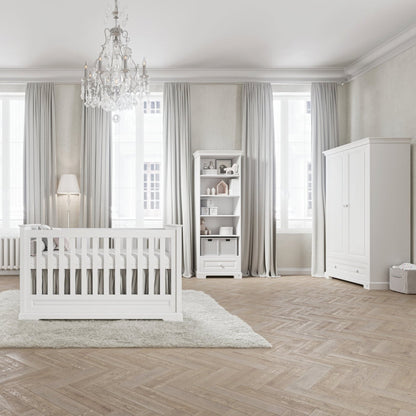 Wardrobe ROYAL with 2 doors &amp; 1 drawer | Classic wardrobe ROYAL | Wardrobe classic design | Wardrobe baby room | Exclusive baby furniture | 4 in 1 convertible baby bed ROYAL II 