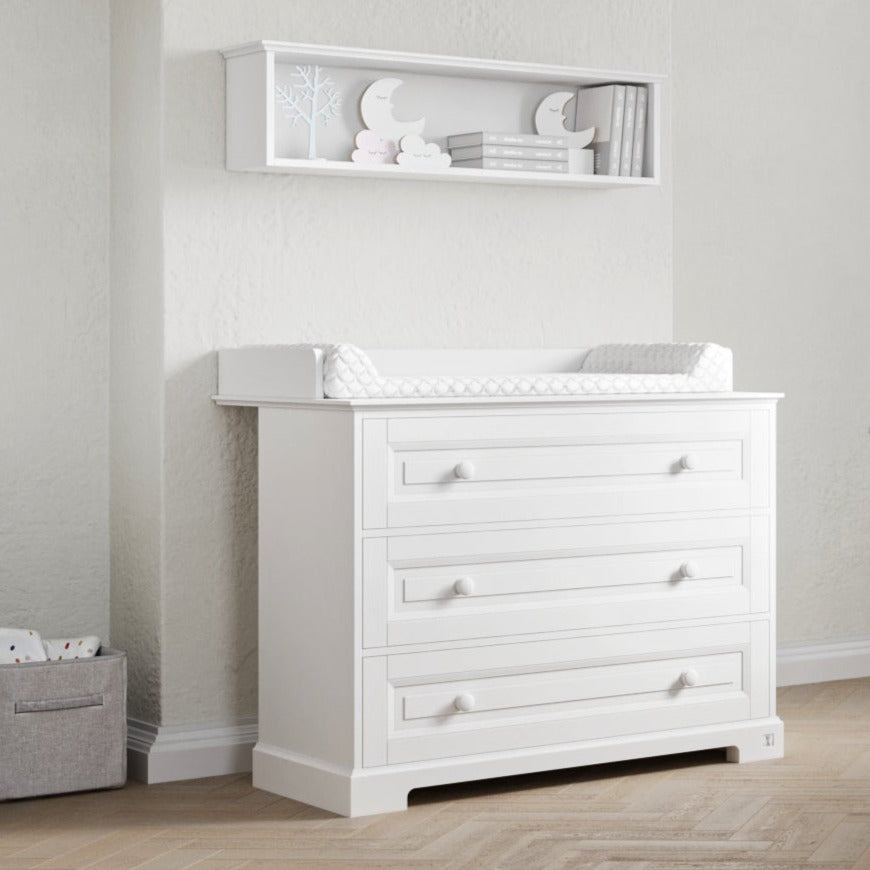 Chest ROYAL with 3 drawers | Changing table fpr baby room | Classic nursery furniture