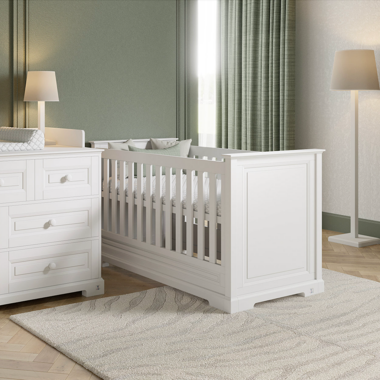 4 in 1 Baby bed ROYAL II 70x140 white